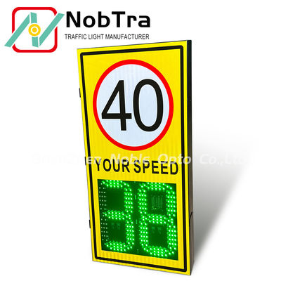 Sensitivity 0 to 112 Solar Powered Radar Speed Signs Featuring WIFI Communication and 24.125GHZ Radar Working Frequency for Road Safety